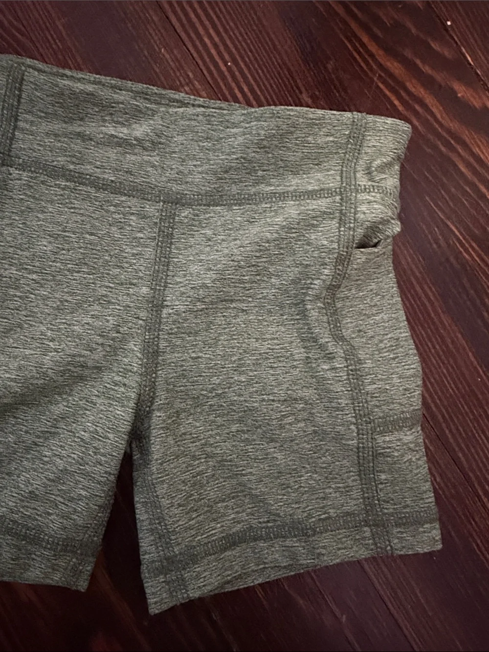 Primary Olive Green Girls Active Bike Shorts